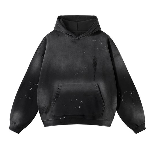 Vintage Frayed Fleece Hoodie