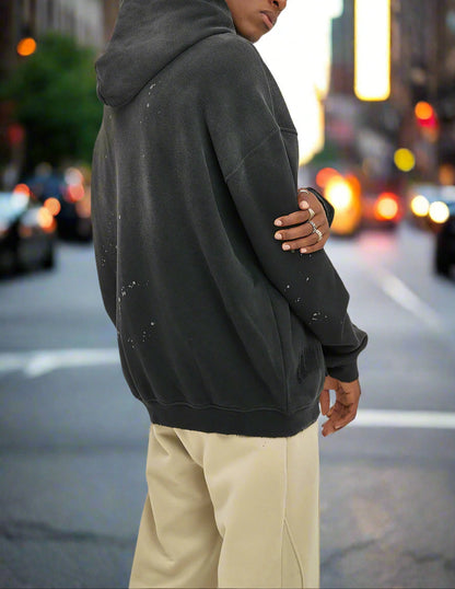 Vintage Frayed Fleece Hoodie